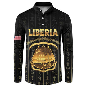 Personalized Liberia Vai Syllabary Vertical Pattern Button Sweatshirt