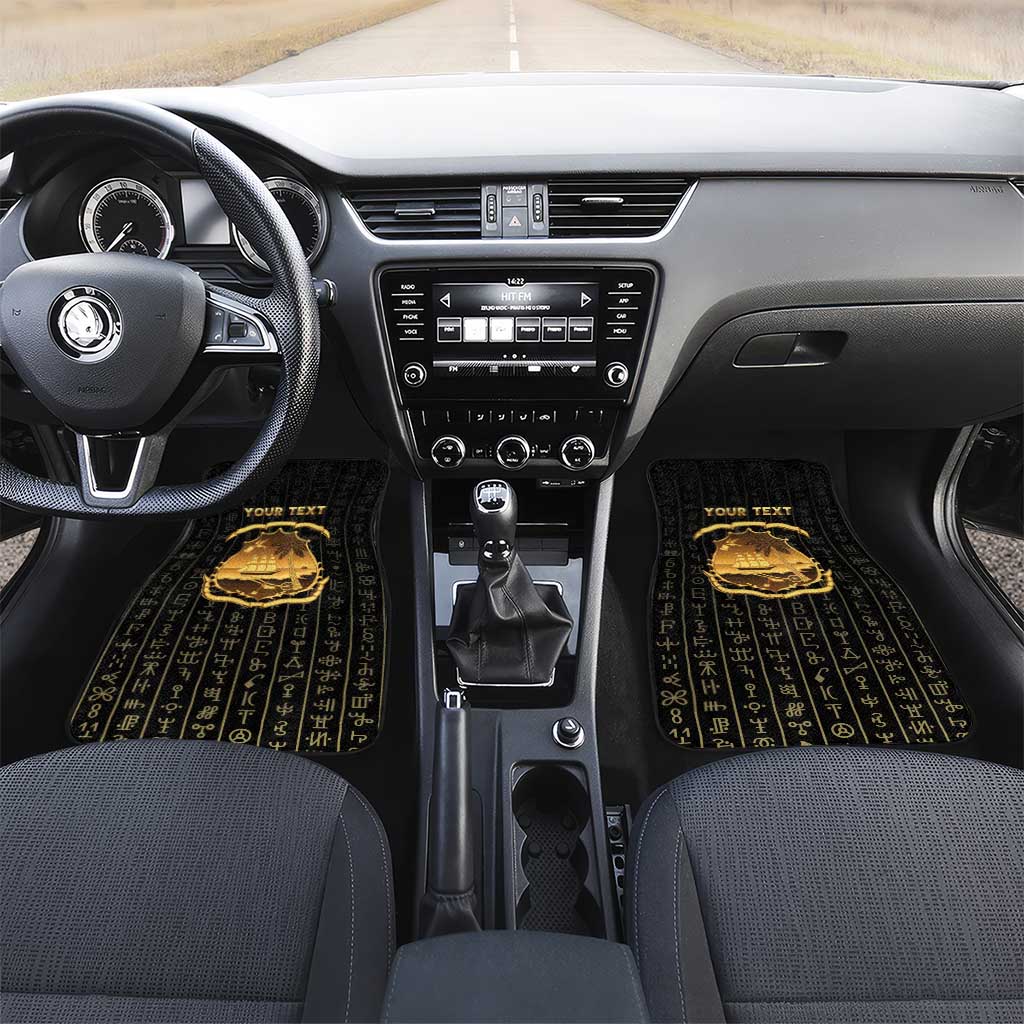 Personalized Liberia Car Mats Vai Syllabary Pattern - African Pride