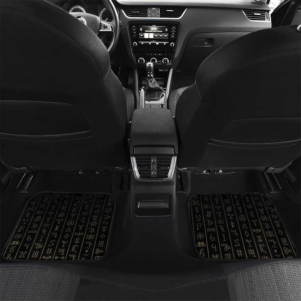 Personalized Liberia Car Mats Vai Syllabary Pattern - African Pride