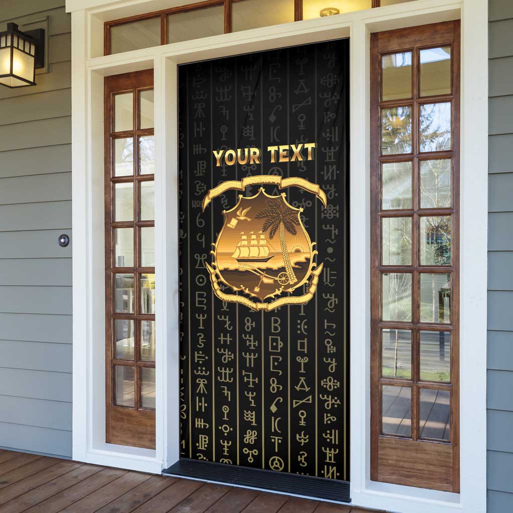 Personalized Liberia Vai Syllabary Vertical Pattern Door Cover