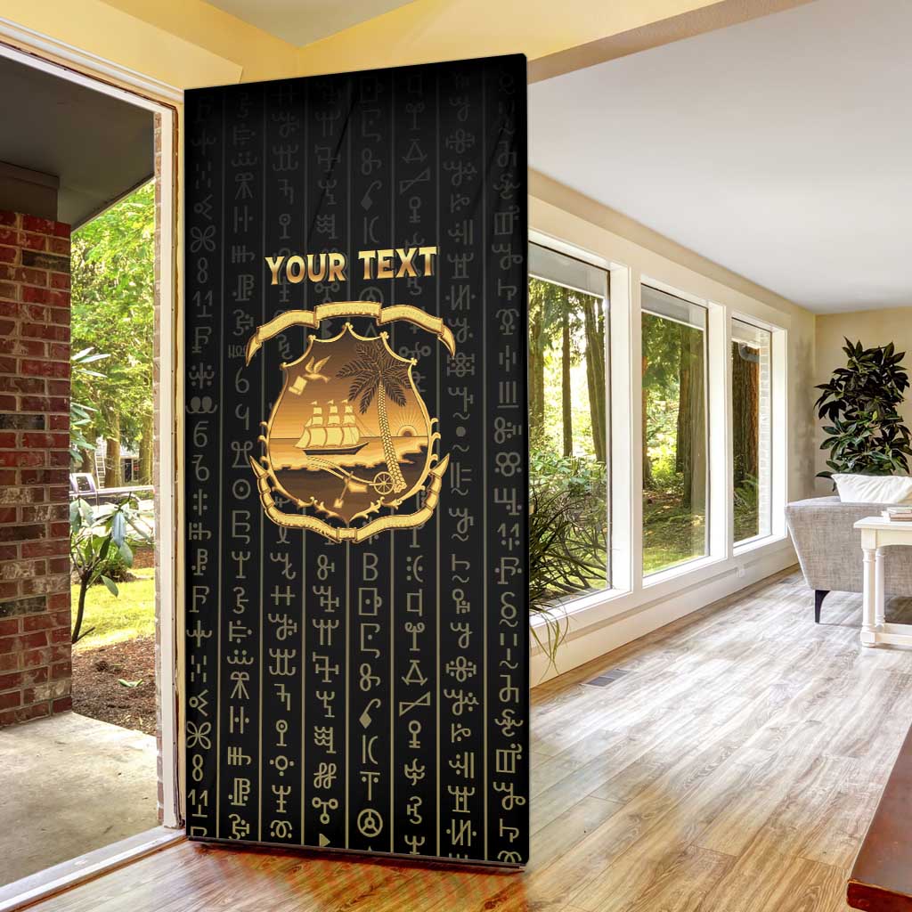 Personalized Liberia Vai Syllabary Vertical Pattern Door Cover