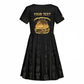 Personalized Liberia Kid Short Sleeve Dress Vai Syllabary Pattern - African Pride