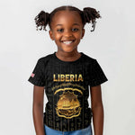 Personalized Liberia Kid T shirt Vai Syllabary Pattern - African Pride