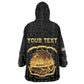 Personalized Liberia Kid Wearable Blanket Hoodie Vai Syllabary Pattern - African Pride