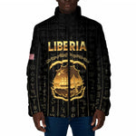 Personalized Liberia Vai Syllabary Vertical Pattern Padded Jacket