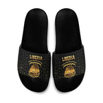 Liberia Vai Syllabary Vertical Pattern Slide Sandals