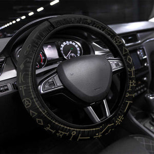 Liberia Steering Wheel Cover Vai Syllabary Pattern - African Pride