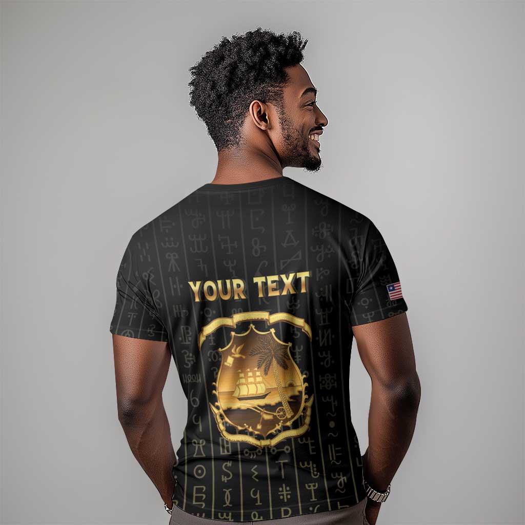 Personalized Liberia T shirt Vai Syllabary Pattern - African Pride