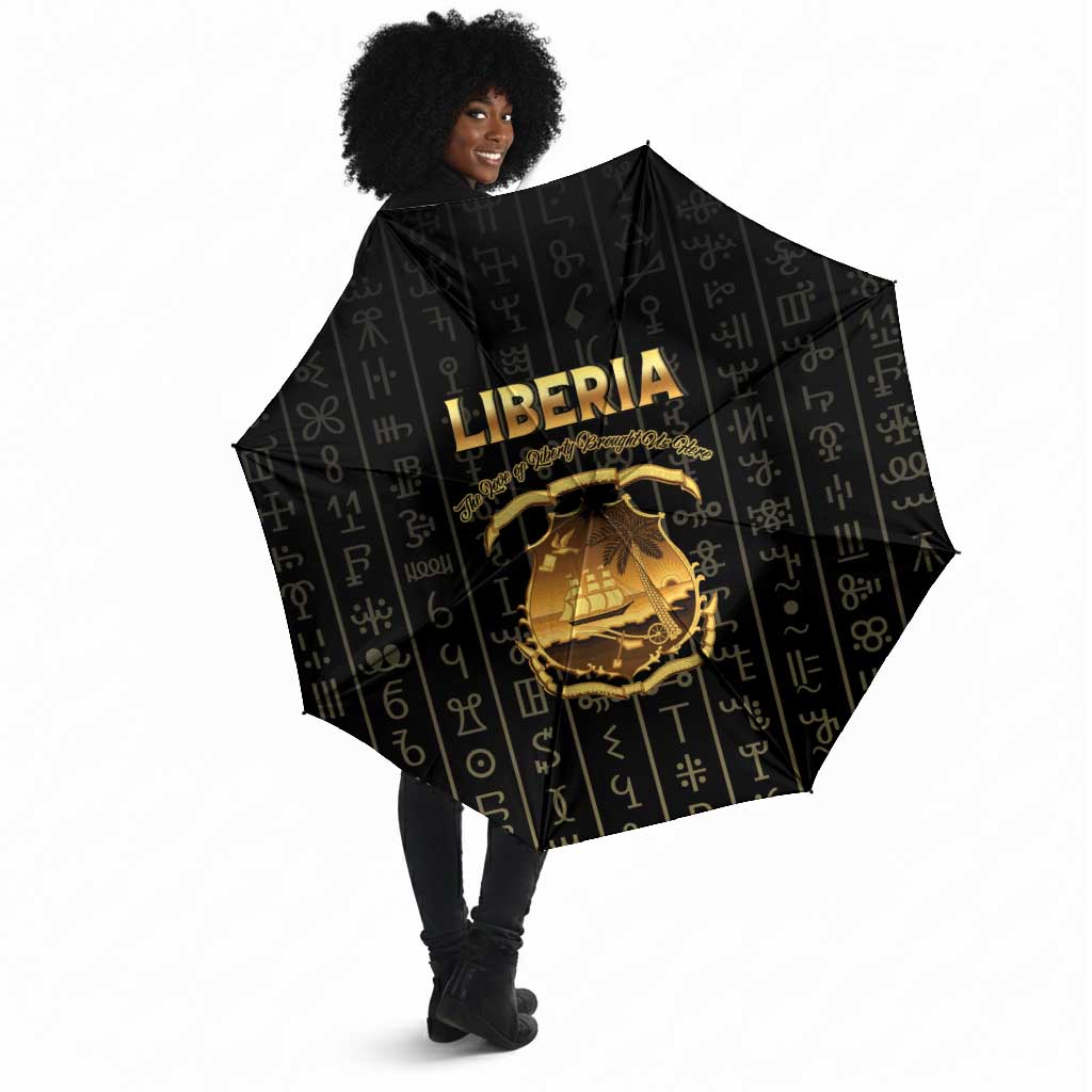 Liberia Vai Syllabary Vertical Pattern Umbrella