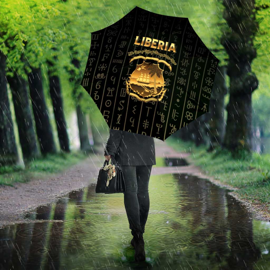 Liberia Vai Syllabary Vertical Pattern Umbrella