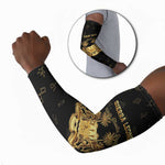 Personalized Sierra Leone Vai Syllabary Heritage Arm Sleeves National Emblem Golden Style
