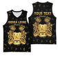 Personalized Sierra Leone National Emblem Golden Basketball Jersey Vai Syllabary Heritage - African Pride