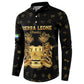 Personalized Sierra Leone Vai Syllabary Heritage Button Sweatshirt National Emblem Golden Style