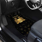 Personalized Sierra Leone National Emblem Golden Car Mats Vai Syllabary Heritage - African Pride