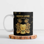 Personalized Sierra Leone Vai Syllabary Heritage Ceramic Mug National Emblem Golden Style