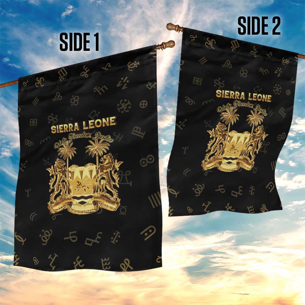 Sierra Leone National Emblem Golden Garden Flag Vai Syllabary Heritage - African Pride