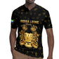 Personalized Sierra Leone National Emblem Golden Rugby Jersey Vai Syllabary Heritage - African Pride