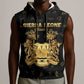 Personalized Sierra Leone National Emblem Golden Sleeveless Hoodie Vai Syllabary Heritage - African Pride