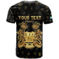Personalized Sierra Leone National Emblem Golden T shirt Vai Syllabary Heritage - African Pride