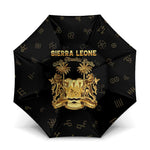Sierra Leone Vai Syllabary Heritage Umbrella National Emblem Golden Style