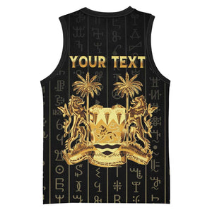 Personalized Sierra Leone Basketball Jersey Vai Syllabary Pattern - African Pride