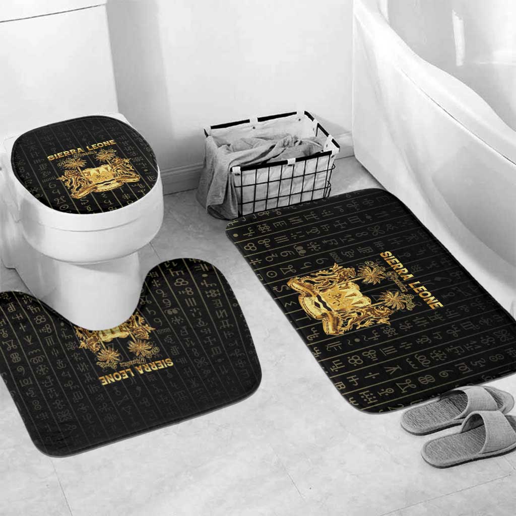 Sierra Leone Vai Syllabary Vertical Pattern Bathroom Set