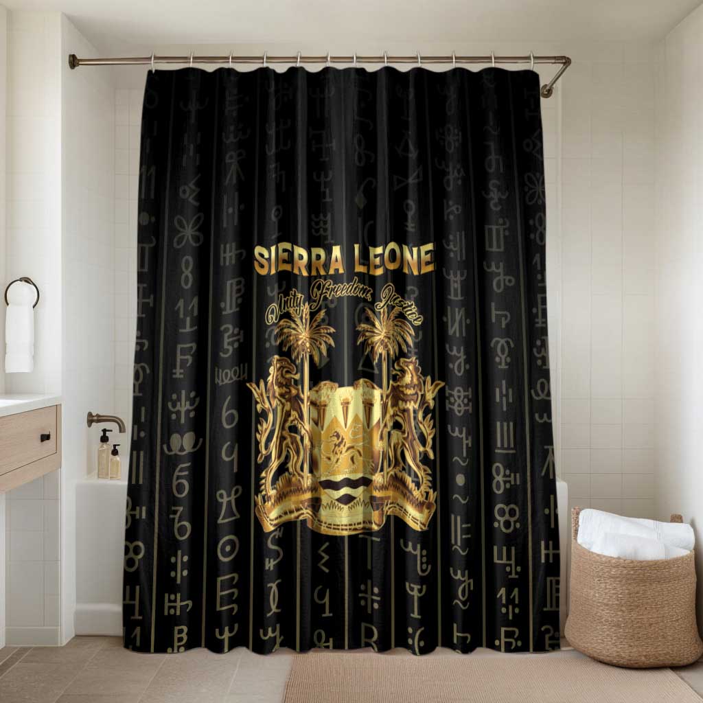 Sierra Leone Vai Syllabary Vertical Pattern Bathroom Set