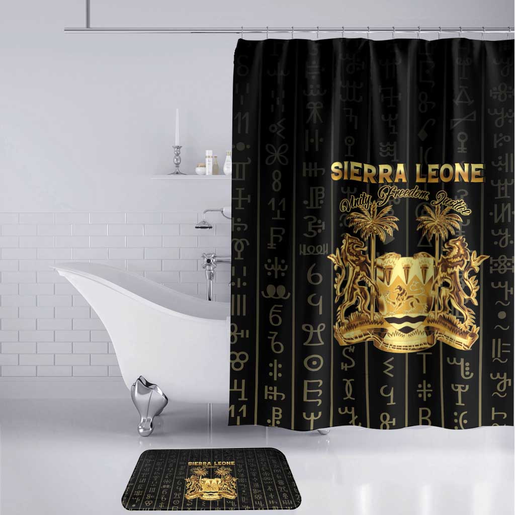 Sierra Leone Vai Syllabary Vertical Pattern Bathroom Set