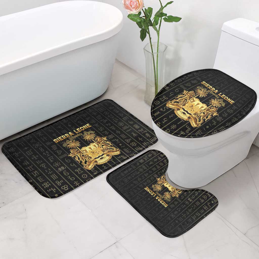 Sierra Leone Vai Syllabary Vertical Pattern Bathroom Set