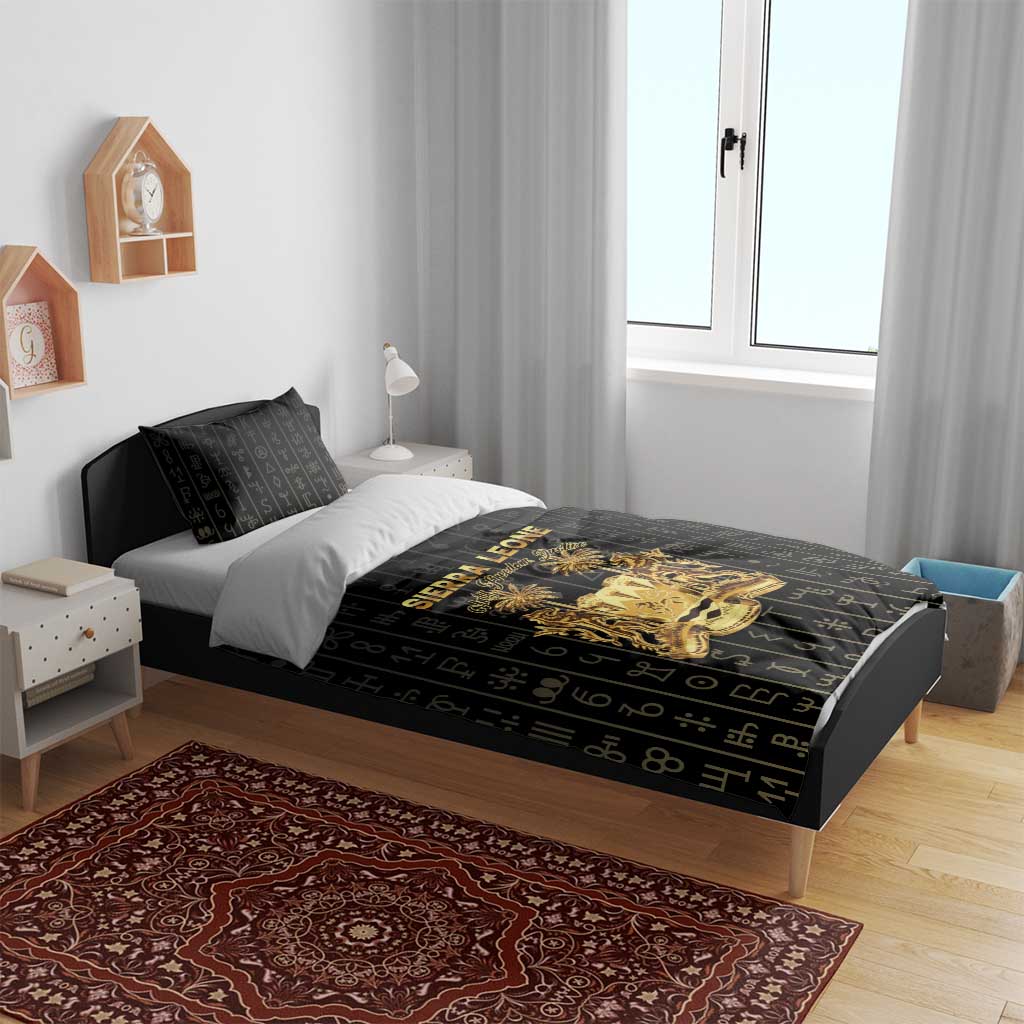 Sierra Leone Bedding Set Vai Syllabary Pattern - African Pride