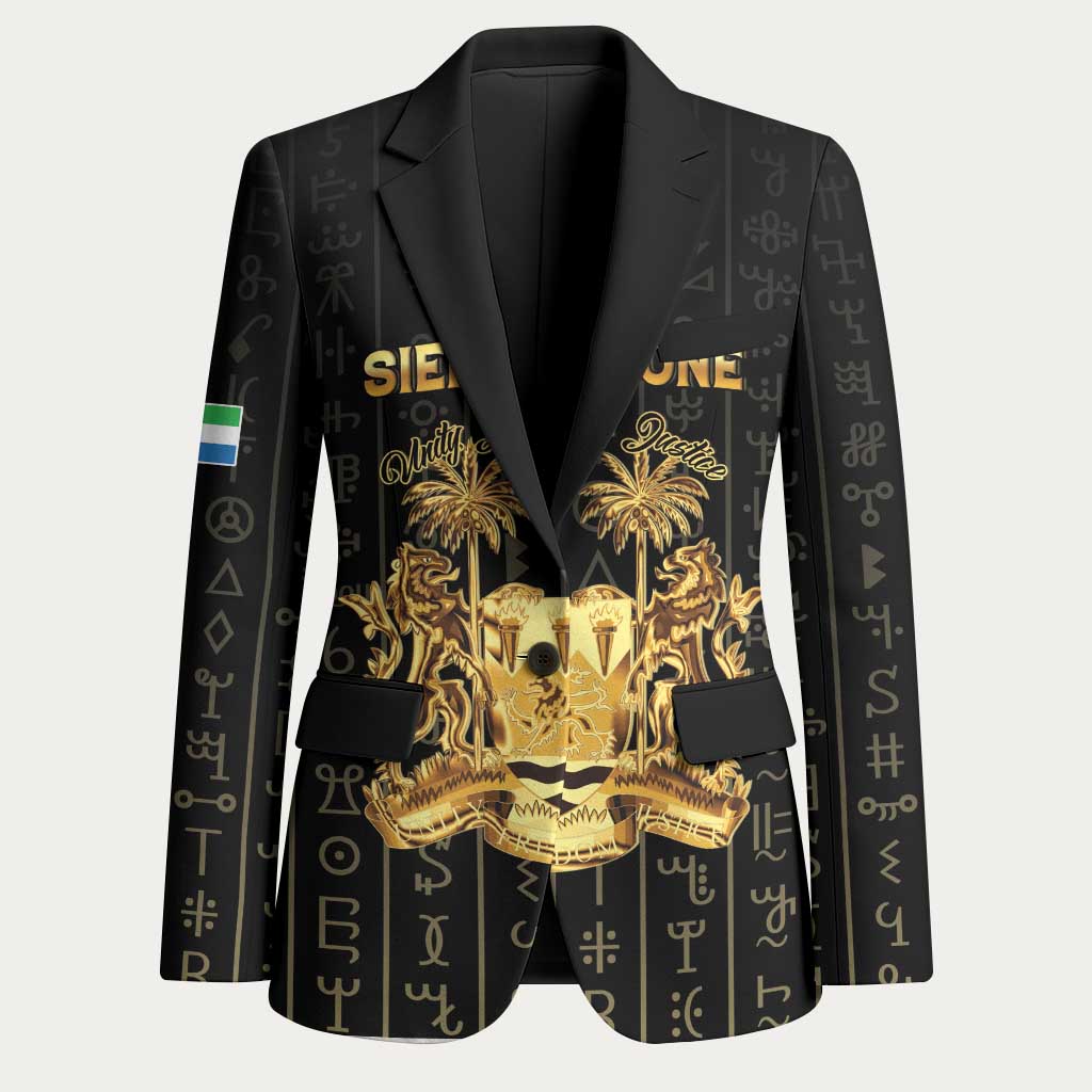 Personalized Sierra Leone Vai Syllabary Vertical Pattern Blazer