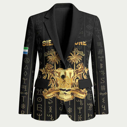 Personalized Sierra Leone Vai Syllabary Vertical Pattern Blazer