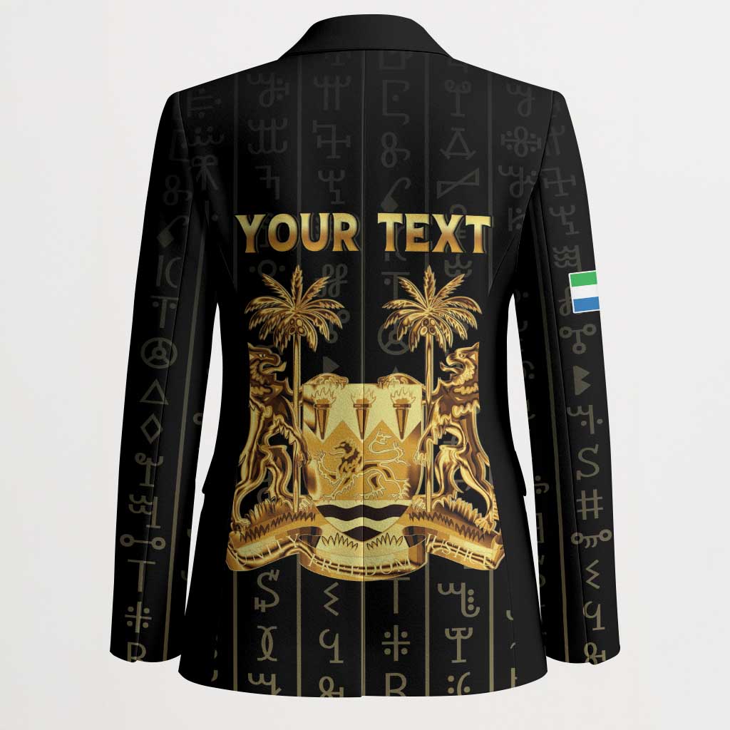 Personalized Sierra Leone Vai Syllabary Vertical Pattern Blazer