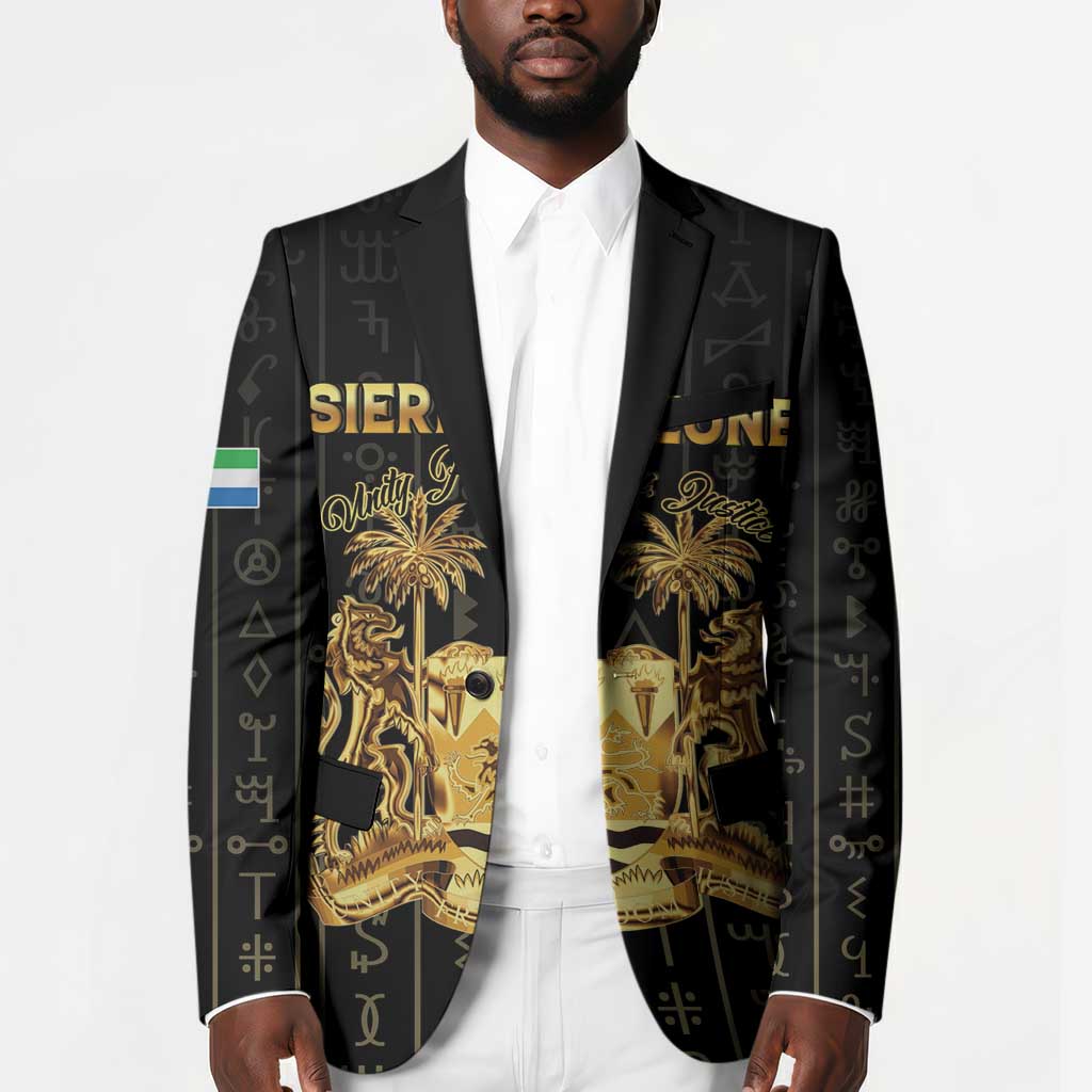 Personalized Sierra Leone Vai Syllabary Vertical Pattern Blazer