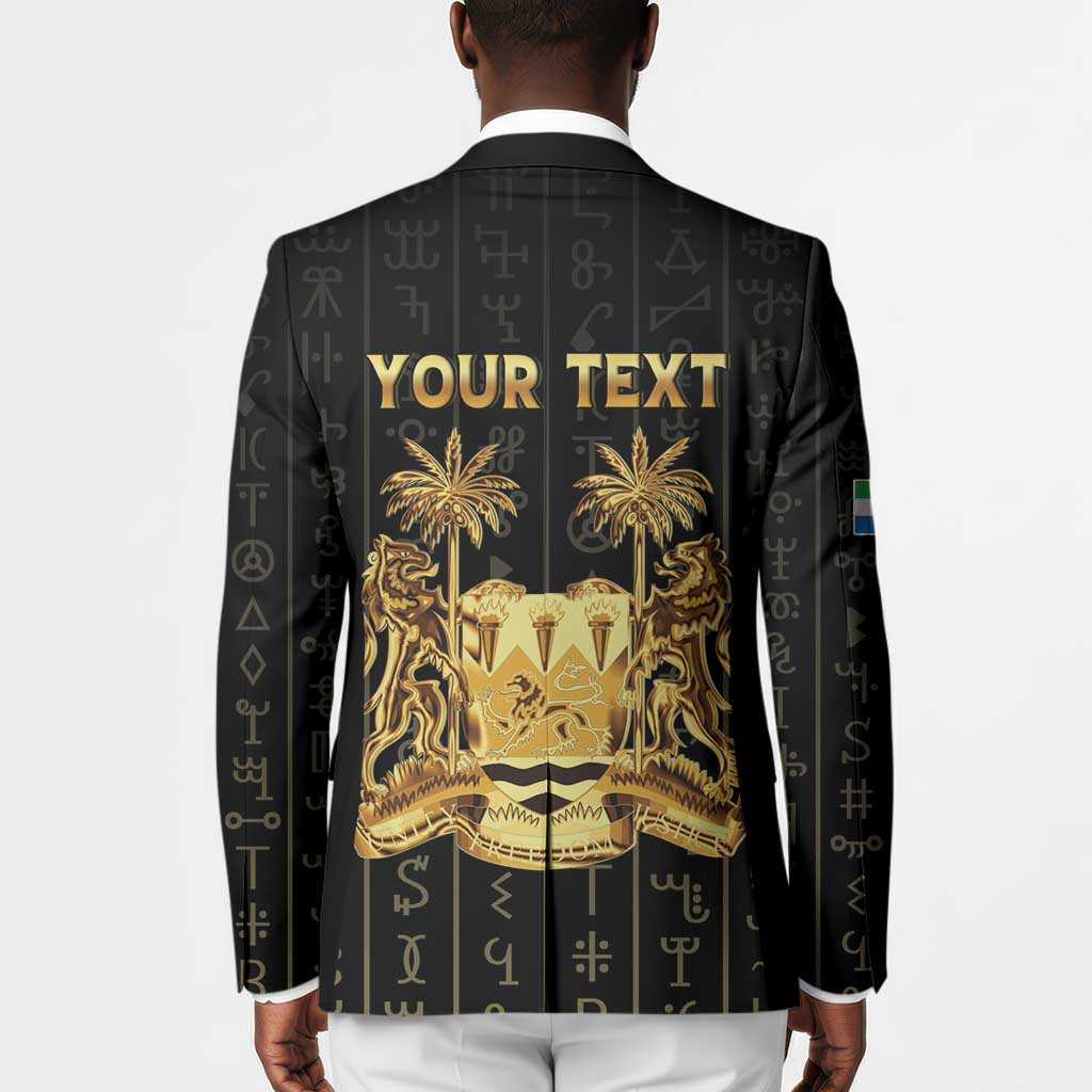 Personalized Sierra Leone Vai Syllabary Vertical Pattern Blazer
