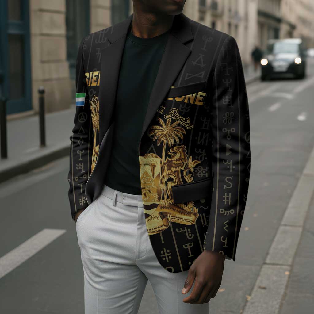 Personalized Sierra Leone Vai Syllabary Vertical Pattern Blazer