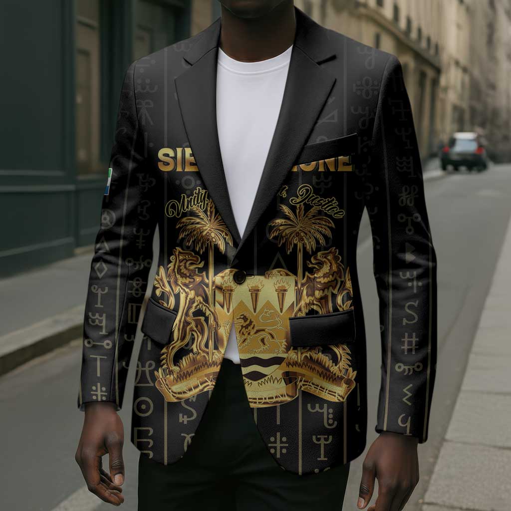 Personalized Sierra Leone Vai Syllabary Vertical Pattern Blazer