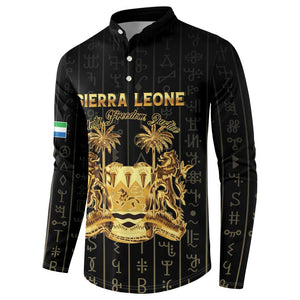 Personalized Sierra Leone Vai Syllabary Vertical Pattern Button Sweatshirt