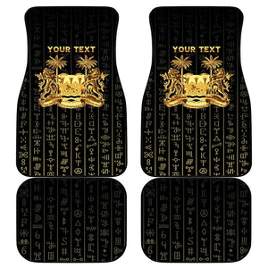 Personalized Sierra Leone Car Mats Vai Syllabary Pattern - African Pride