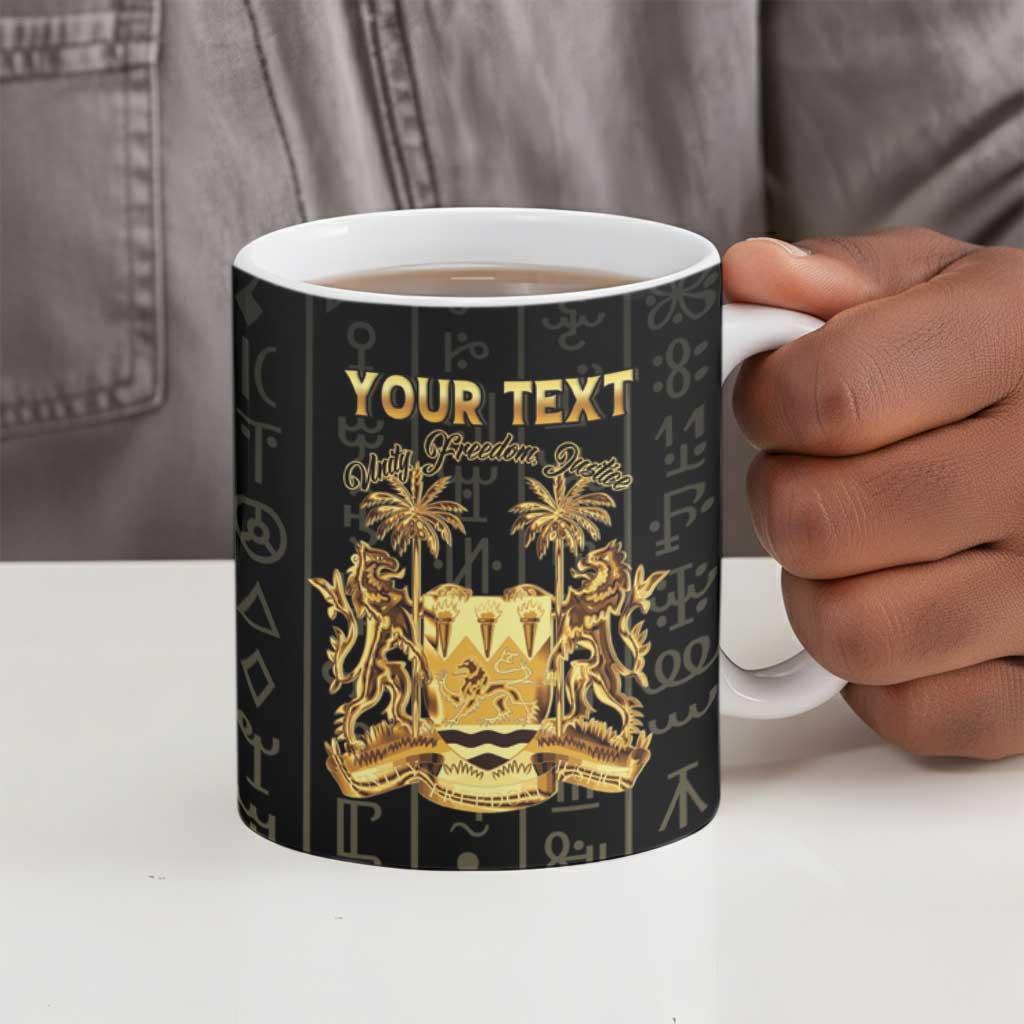 Personalized Sierra Leone Vai Syllabary Vertical Pattern Ceramic Mug