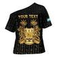 Personalized Sierra Leone Vai Syllabary Vertical Pattern Cross Shoulder Shirt