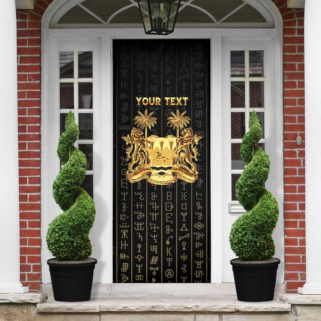 Personalized Sierra Leone Vai Syllabary Vertical Pattern Door Cover