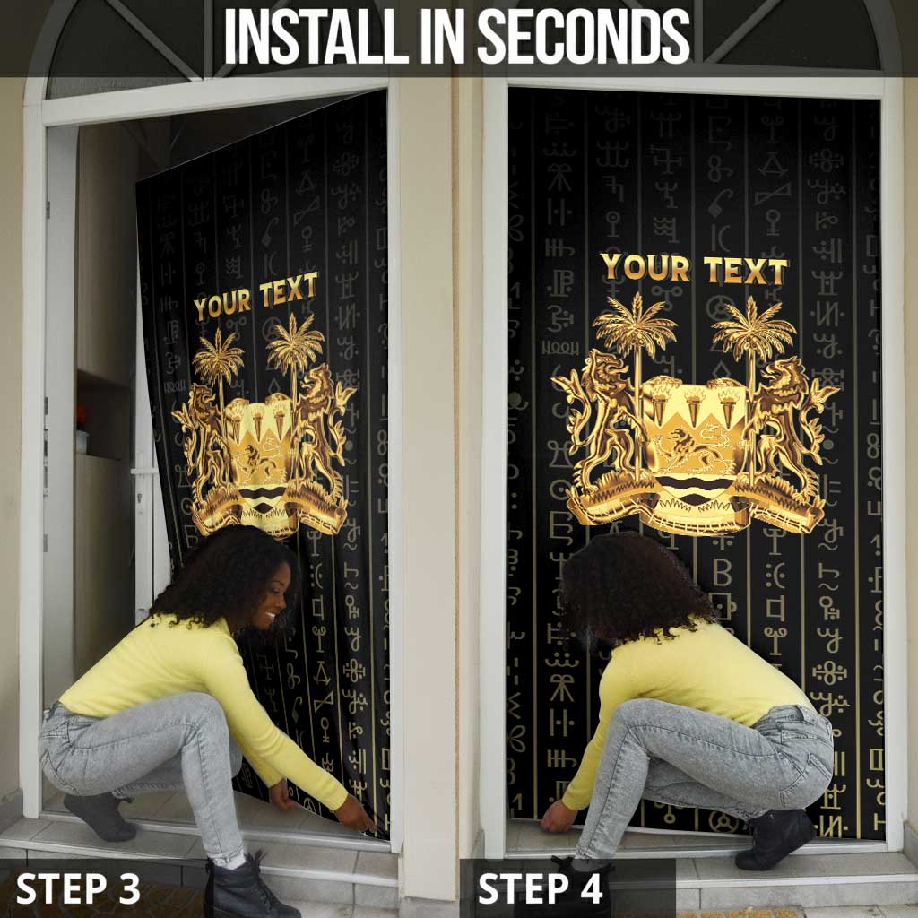 Personalized Sierra Leone Vai Syllabary Vertical Pattern Door Cover