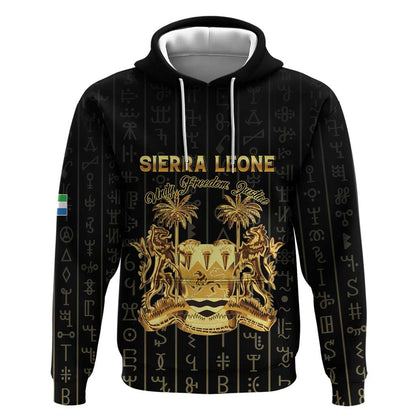 Personalized Sierra Leone Hoodie Vai Syllabary Pattern - African Pride