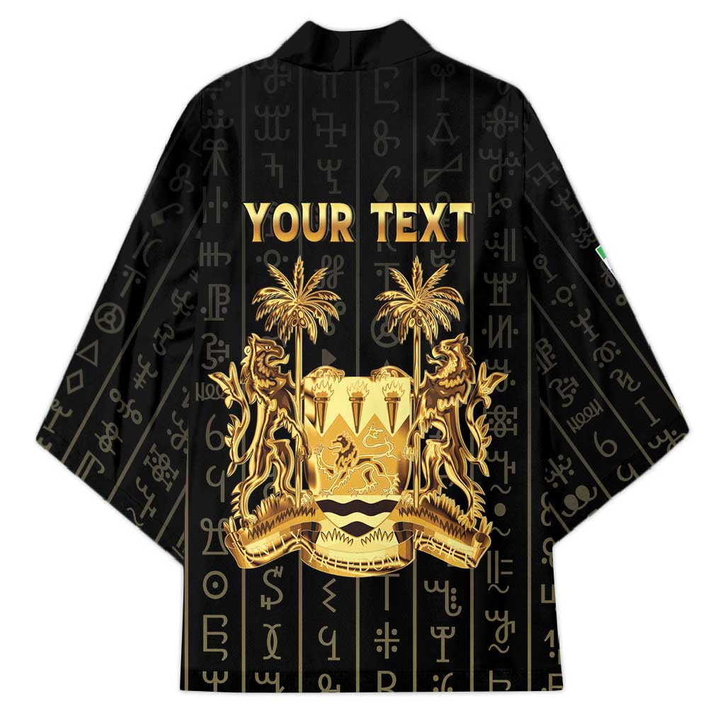 Personalized Sierra Leone Vai Syllabary Vertical Pattern Kimono