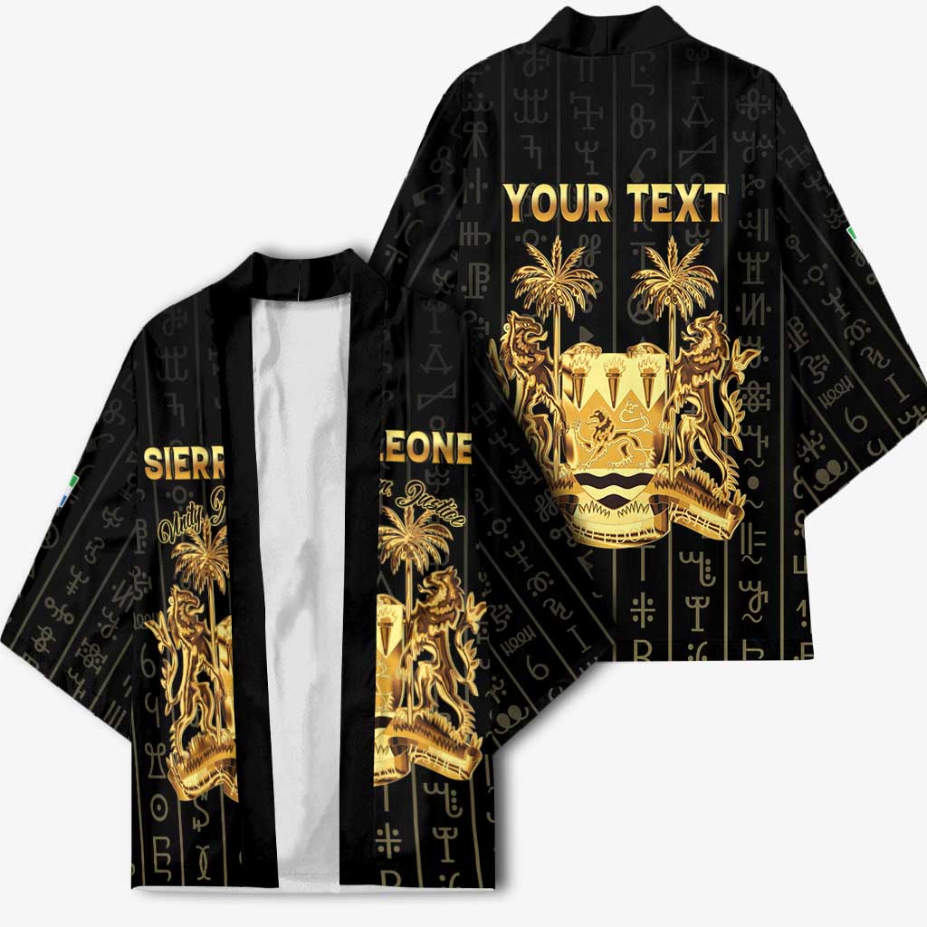 Personalized Sierra Leone Vai Syllabary Vertical Pattern Kimono