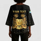 Personalized Sierra Leone Vai Syllabary Vertical Pattern Kimono Sleeve Blouse