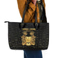 Sierra Leone Leather Tote Bag Vai Syllabary Pattern - African Pride