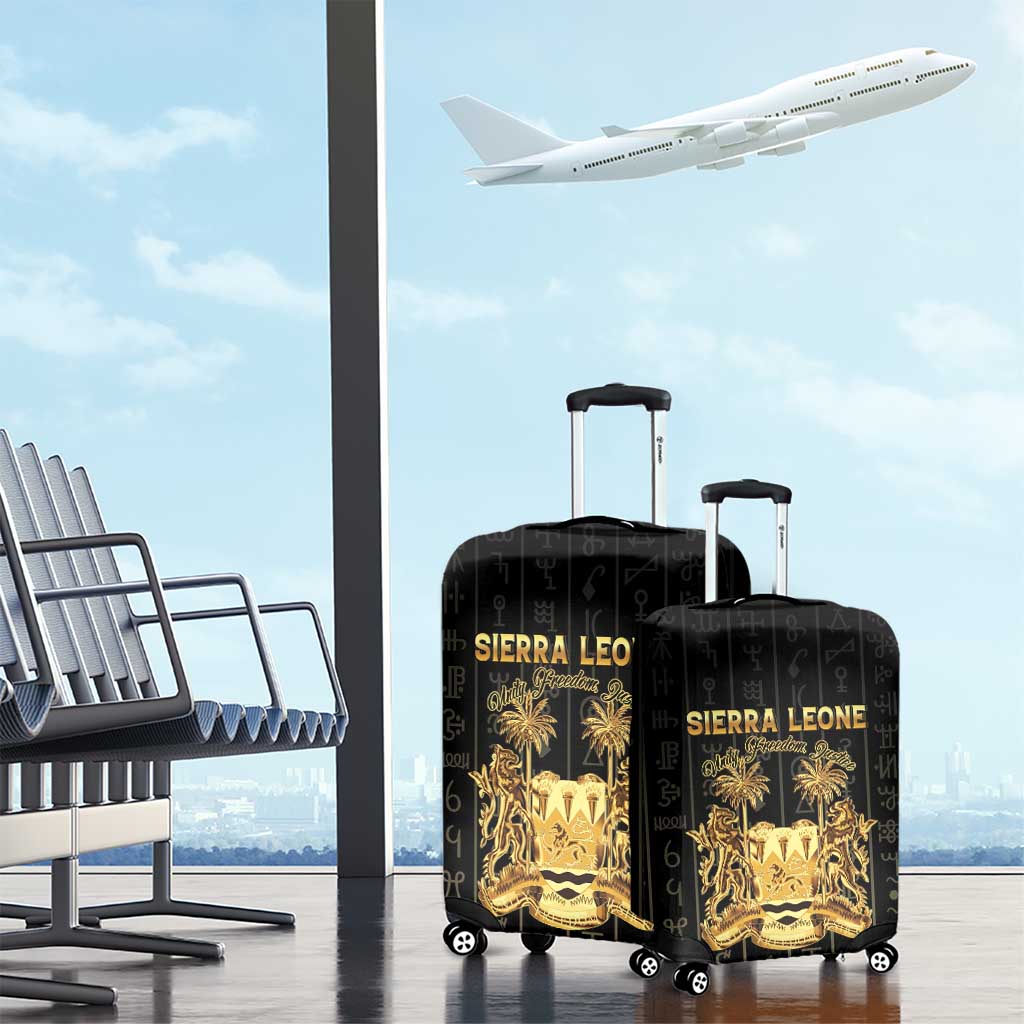 Sierra Leone Luggage Cover Vai Syllabary Pattern - African Pride