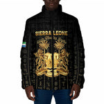 Personalized Sierra Leone Vai Syllabary Vertical Pattern Padded Jacket